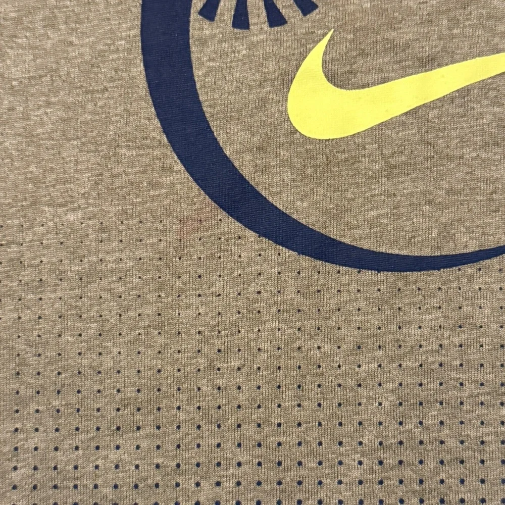 Nike Gray Tank Top with Blue and Yellow Design